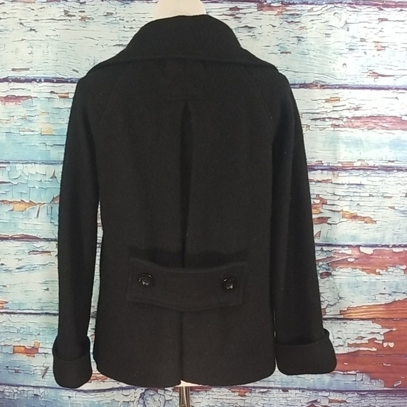𝅺ZARA double breasted 100% wool pea coat - Picture 4 of 10